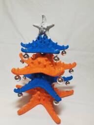 Gators Starfish Christmas Tree, Coastal Sports Decor - thumbnail 1