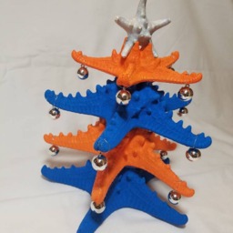 Gators Starfish Christmas Tree, Coastal Sports Decor - thumbnail 4
