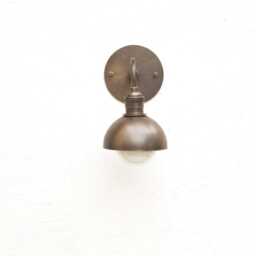 Brass Wall Sconce Light With Solid Round Brass Shade, Wall Sconce Light, Db, Ul Listed, No.0129 - thumbnail 2