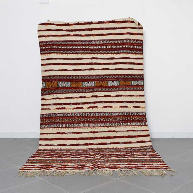 Handmade Berber Wool Rug Authentic Moroccan Living Room Carpet - 9, 3x5, 2 Ft - image 1