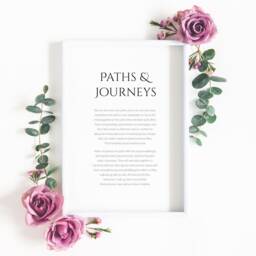 Paths & Journeys Print - Far From The Madding Crowd Wall Art Romantic Wedding Gift Marriage Reading Unframed - thumbnail 4