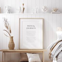 Paths & Journeys Print - Far From The Madding Crowd Wall Art Romantic Wedding Gift Marriage Reading Unframed - thumbnail 3