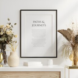 Paths & Journeys Print - Far From The Madding Crowd Wall Art Romantic Wedding Gift Marriage Reading Unframed - thumbnail 2