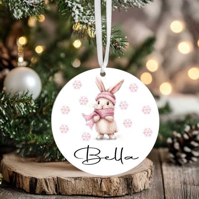 Kids Christmas Girls Boys Personalised Bauble Gift Present Keepsake Train Tree Xmas Daughter Son Nephew Niece