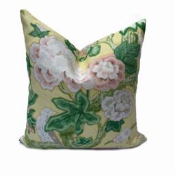 Schumacher Bermuda Blossom Yellow Mary Mcdonald Cushion Cover Pillow Double Sided - thumbnail 2