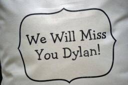 Personalized Pillow, Autograph Moving Gift, Relocation Going Away Autograph Going Away Guest Sign in Pillow - thumbnail 3