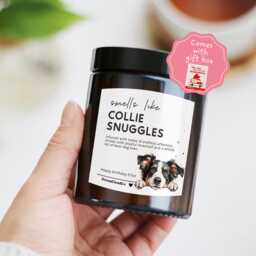 Collie Birthday Gift For Her Mum Friend Dog Lovers Walker - Pet Memorial Candle Sympathy Bereavement Loss Gifts Family - thumbnail 1
