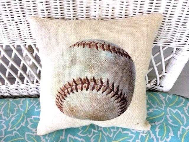 Baseball Pillow, Sports Pillows, Boys Room Decor - image 1