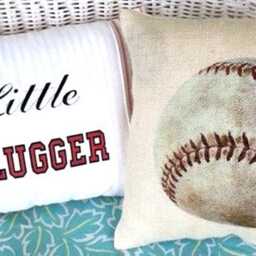 Baseball Pillow, Sports Pillows, Boys Room Decor - thumbnail 4
