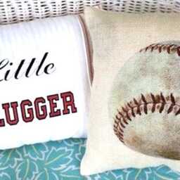 Baseball Pillow, Sports Pillows, Boys Room Decor - thumbnail 2