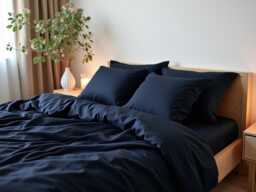 Navy Duvet Cover 1 Duvet Cotton Sateen Comforter Set - thumbnail 1