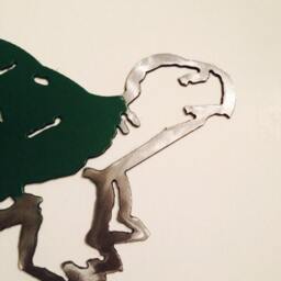 "Metal Turtle, Wall Hanging 10.5"" X 5" - thumbnail 2