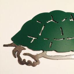 "Metal Turtle, Wall Hanging 10.5"" X 5" - thumbnail 3