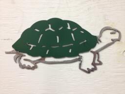 "Metal Turtle, Wall Hanging 10.5"" X 5" - thumbnail 1