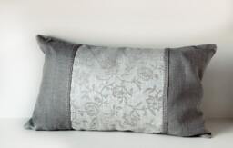 Linen Natural Pillow Cover/ Luxurious Decorative Cover With Jacquard Linen/ Luxury For Your Home/ Accessories - thumbnail 1