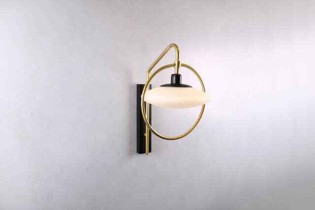 Pendent Wall Lighting - Brass Gold Lamp Vanity Light Fixture, Sconce Model Ranor Design - image 1