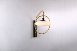 Pendent Wall Lighting - Brass Gold Lamp Vanity Light Fixture, Sconce Model Ranor Design - thumbnail 1