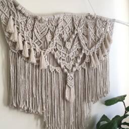 "Macrame Wall Hanging By Hanmademacrame - Art Fibre Home Decor Boho " - thumbnail 2