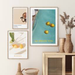 Sicilia Lemon Art Print Italian Summer Home Decor - thumbnail 3