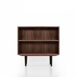 Bookcase, Bookshelf Made Of Walnut Vaneer - Livlo O-R05 - thumbnail 1