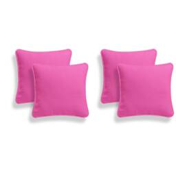 Pack Of 4 Plain Cushion Covers 100% Cotton Home Sofa Decor Duck Quality Cases 16'' 18'' 20'' - thumbnail 2
