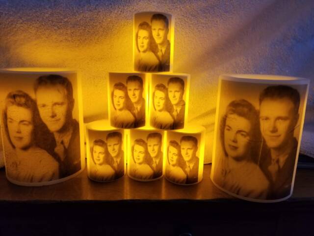 Custom Memorial Led Candles - image 1