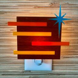 "Mid Century Modern Night Light - ""Linear Ii" - thumbnail 2