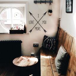 I Love You More Crossing Arrows Vinyl Wall Decal - thumbnail 1
