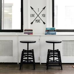 I Love You More Crossing Arrows Vinyl Wall Decal - thumbnail 3