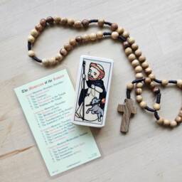 st Dominic Patron Saint Block With Gift Bag // Catholic Toys By Almondrod - thumbnail 2