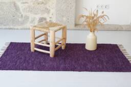 Medium Purple Rug, Bathroom Bath Mat, Kitchen Bedroom Hallway Bedside Bohemian Decoration, Gift For Mother - thumbnail 1