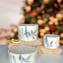 xl Large 3 Wick Candle, Christmas Candle Gift, Festive Spice Scent, Festive Gift Idea For Her, Holiday - thumbnail 3