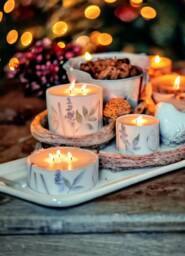 xl Large 3 Wick Candle, Christmas Candle Gift, Festive Spice Scent, Festive Gift Idea For Her, Holiday - thumbnail 1
