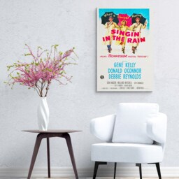 Singin' in The Rain Poster - 1952 Vintage Movie Art, Canvas Print - thumbnail 2