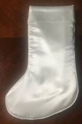 Handmade Floral Satin Brocade Christmas Stocking Made in Usa - thumbnail 4