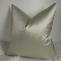 Designer Guild Calico Plain Cotton Satin Cushion Cover, Modern Sofa Bed Pillow Cover Accent Home Decor Large Pillow Throw/Sham Euro - thumbnail 2