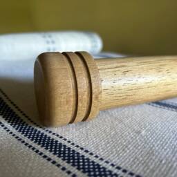 Handmade Wooden Curtain Pole Set Custom Finishes & Brackets - thumbnail 2