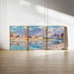 Set Of 3 Kabul Posters, Afghanistan Travel Prints, Art, Islamic Wall Muslim Gift, Afghan Decor - thumbnail 2