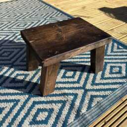 Rustic Milking Stool/ Handmade Stool/Wooden Vintage Farmhouse Small Bathroom - thumbnail 3