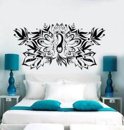 Wall Vinyl Decal Birds Pattern Fantasy Fairytale Amazing Bedroom Decor 1371Dz - thumbnail 1