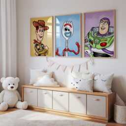 Toy-Inspired Nursery Prints - Set Of 12, Printed Or Framed Kids Room Wall Art - thumbnail 2