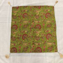 Authentic Turkic Motif Pillowcase-Green - thumbnail 4