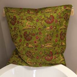 Authentic Turkic Motif Pillowcase-Green - thumbnail 1