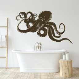 Octopus Tentacles Wall Decal Removable Vinyl Art 2069 - thumbnail 2
