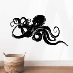 Octopus Tentacles Wall Decal Removable Vinyl Art 2069 - thumbnail 3