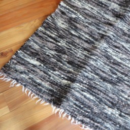 Handmade Wool Blanket King Size Woven Bed Cover, Boho Throw - 200x180cm - thumbnail 3
