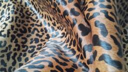 Cowhide Rug Leopard Print. Unique Xl A434 Peau De L??opard. Cow Skin - thumbnail 1