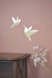 Brass Hummingbirds, Boho Wall Decoration - thumbnail 1
