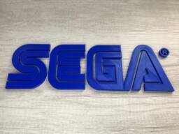 Huge 15 Inch Sega Video Game Logo Sign - Man Cave, Room, Wall Art, Decor, Decoration, Videogame, Gaming, Gamer, Gift, Christmas