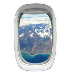Pilot Gifts For Men, Airplane Window Wall Decal, Cling - Vwaq Pw31 - thumbnail 2